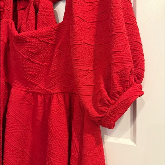 Free People Violet Mini Dress (Red) - Picture 3 of 8